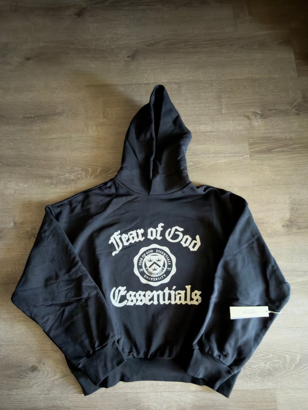Fear of God Essentials University Black Hoodie